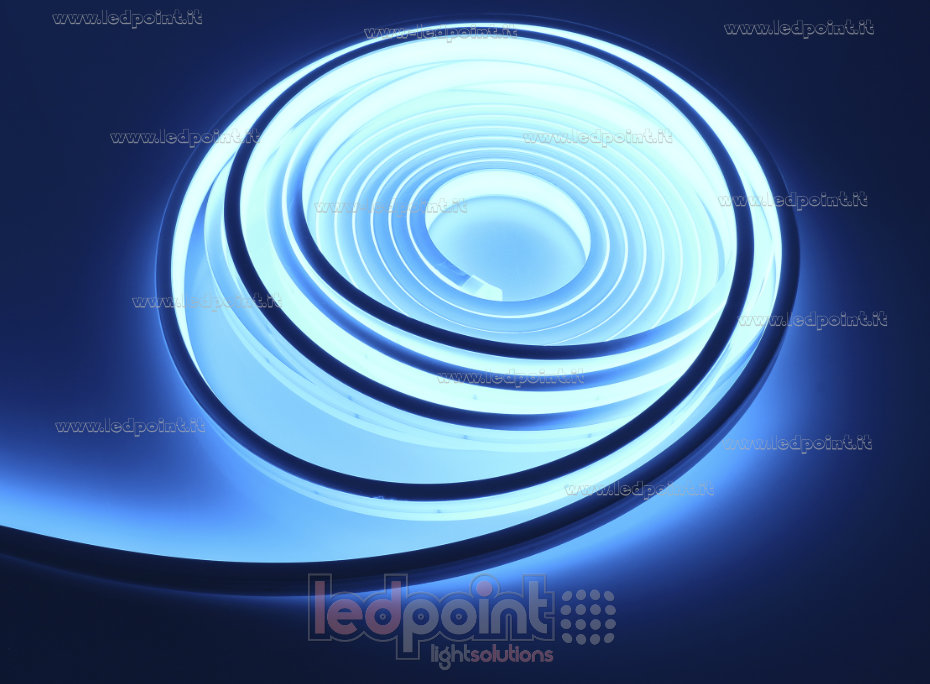 Ruban led 2025 24V IP67 Bleu Glace 264led/m