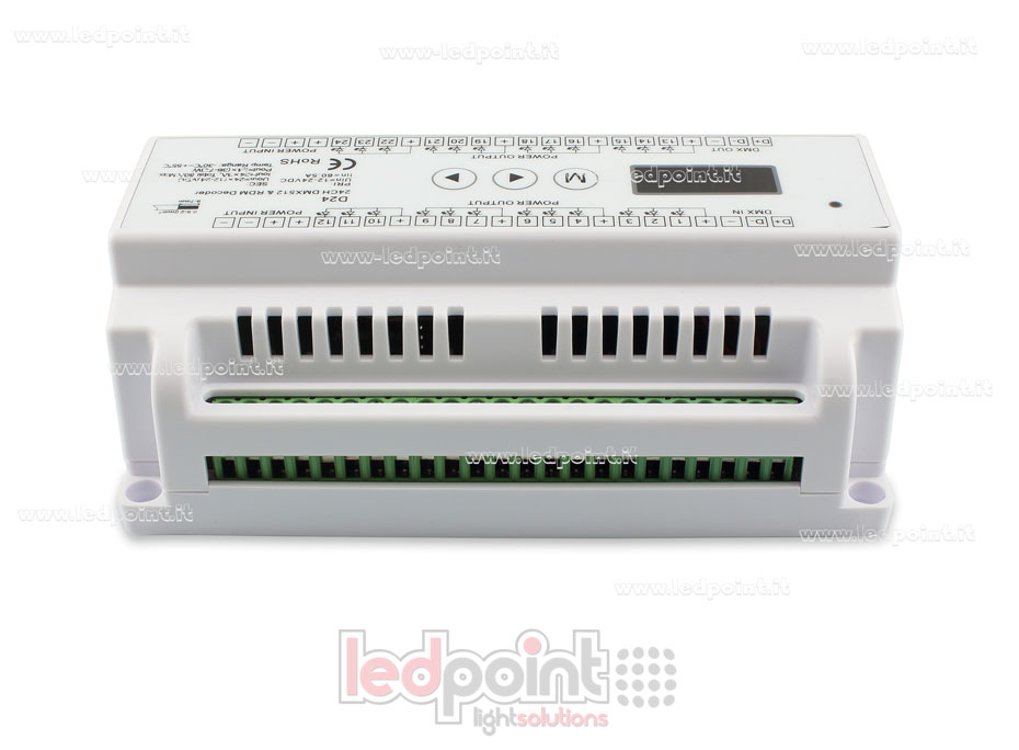 DMX 512 décodeur, 24 canaux 3A chacun, tension 12-24V DC