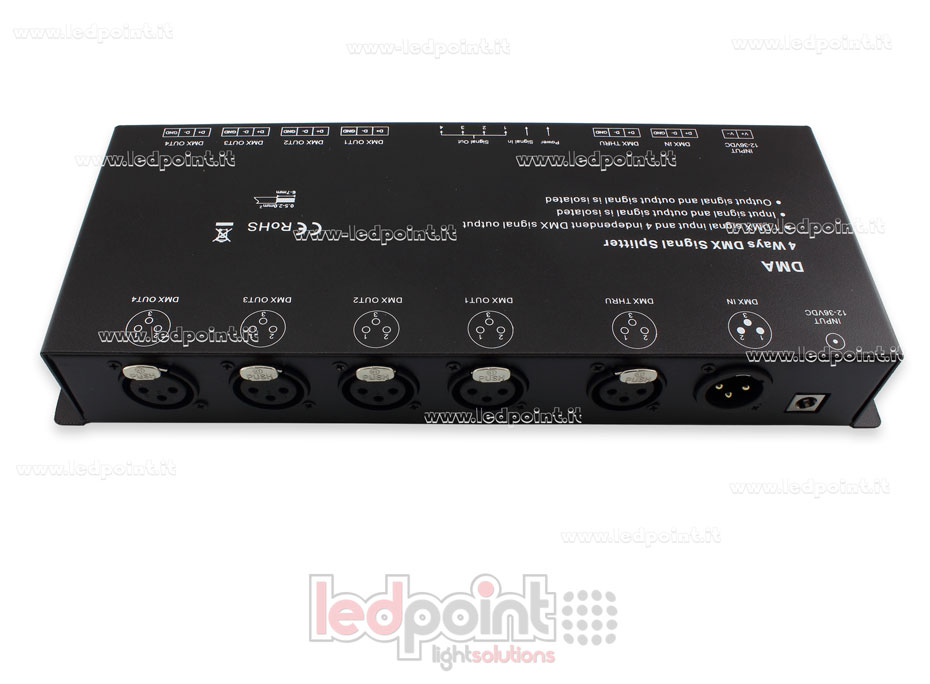 Splitter de signal DMX 4 canaux