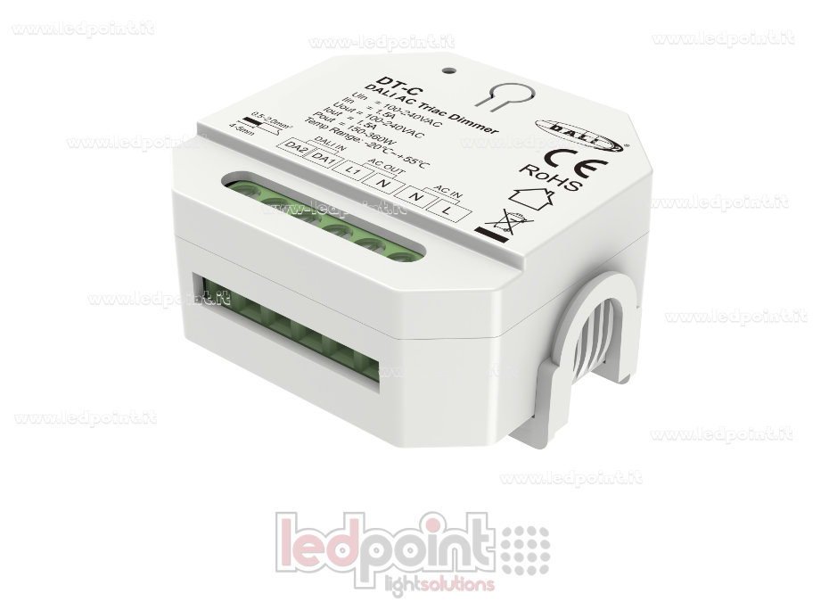 Variateur DALI et Triac, 1 canal de 1,5 A, 100-240 VCA (DT4)