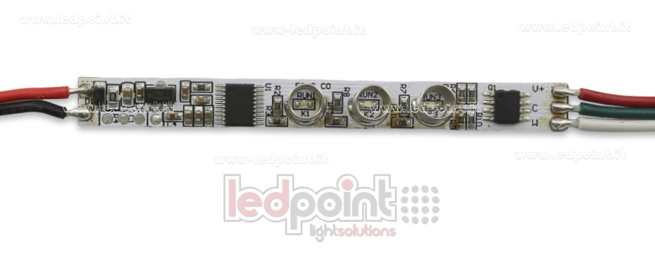 Variateur 3 boutons mini touch CCT avec fonction de mémoire 5/24V, 2chx2A