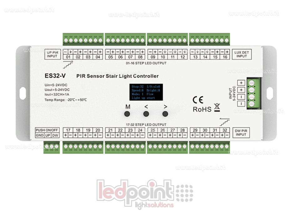 Capteur double PIR + contrôleur à double bouton-poussoir pour balance à 32 divisions, 5-24 V CC