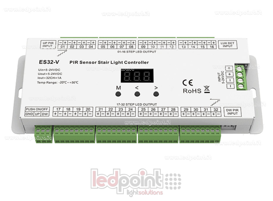 Capteur double PIR + contrôleur à double bouton-poussoir pour balance à 32 divisions, 5-24 V CC