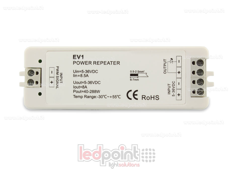 Amplificateur de signal monocouleur 5-36V 8A 1 canal