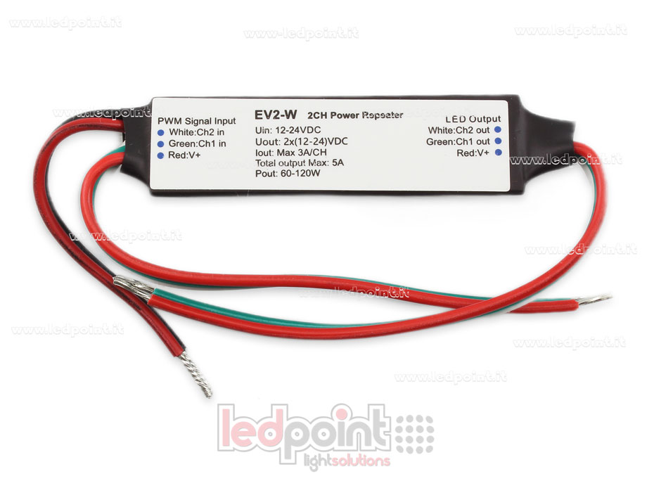 Amplificateur de signal CCT 5A (2 canaux de 3A) 12-24V