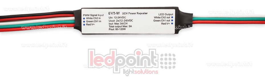 Amplificateur de signal CCT 5A (2 canaux de 3A) 12-24V