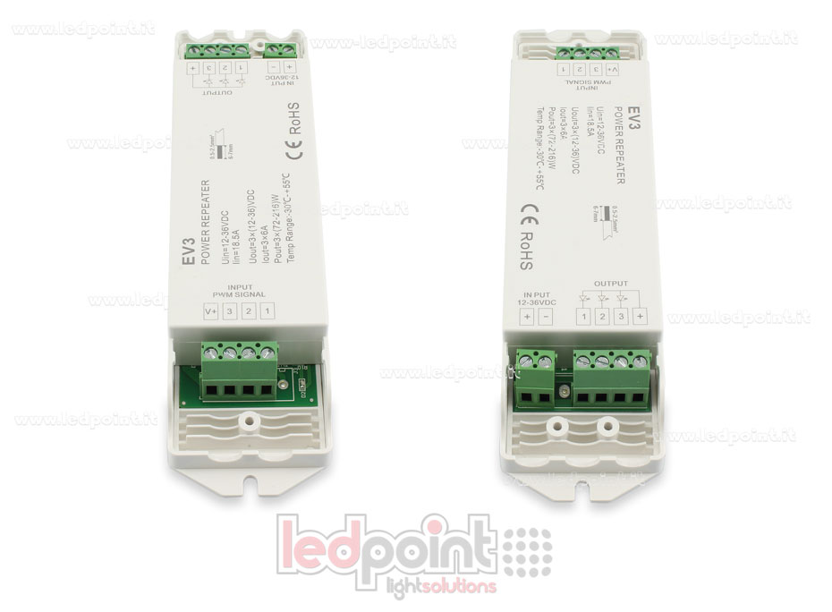 RGB amplificateur de signal 12-36V 18A (3 canaux de 7A) 