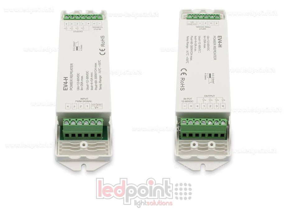 RGB amplificateur de signal 12-60V 20A (4 canaux de 5A)