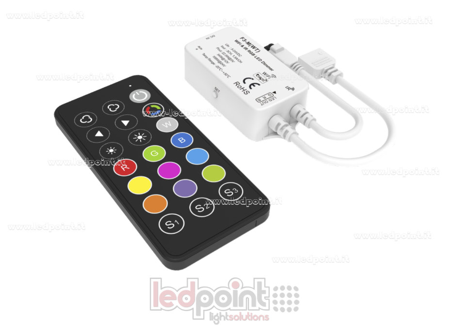 Kit de commande Wi-Fi et IR RVB, 3 canaux * 1,5 A, 5-24 V CC