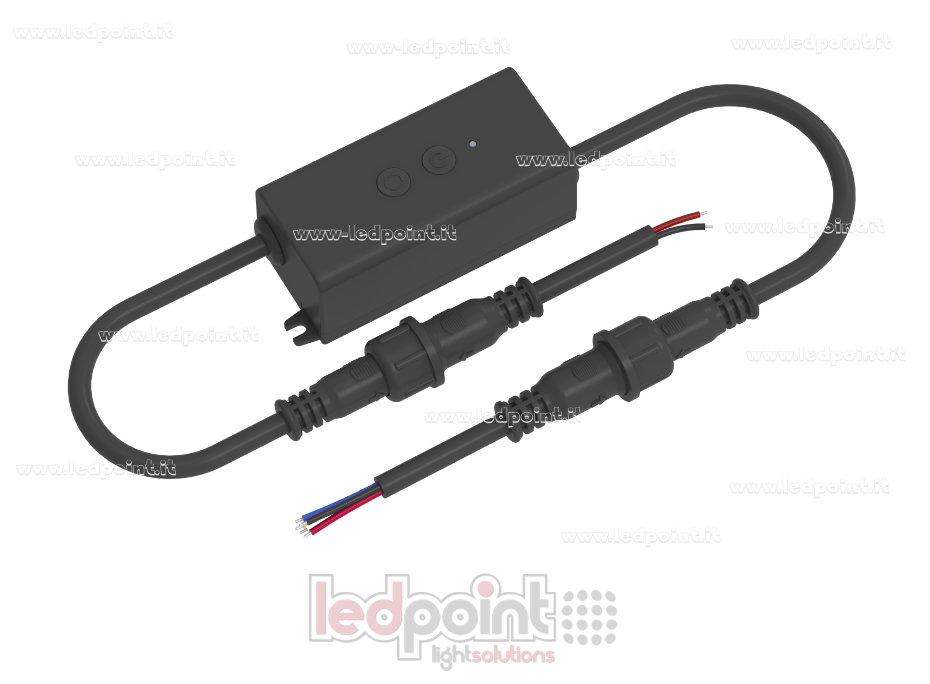 Récepteur contrôleur RGBW IP67 étanche 12/24 V, 4 canaux*1 A, RF 2,4 G