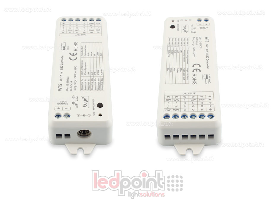 Contrôleur wifi et RF 2.4G, RGB+CCT, RGBW, RGB, CCT et monochromatique