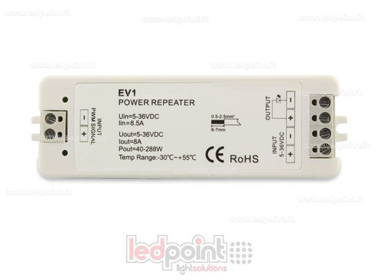 Image de Amplificateur de signal monocouleur 5-36V 8A 1 canal