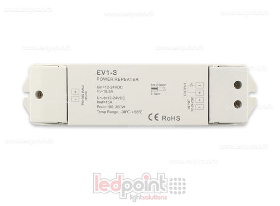 Image de Amplificateur de signal monocouleur 12-24V 15A 1 canal