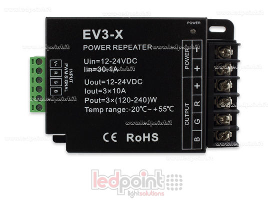 Image de RGB amplificateur de signal 12-36V 30A (3 canaux de 10A)