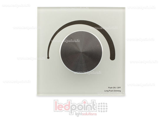 Image de Télécommande variateur murale 0-10V 86x86mm, 1 zone avec roulant