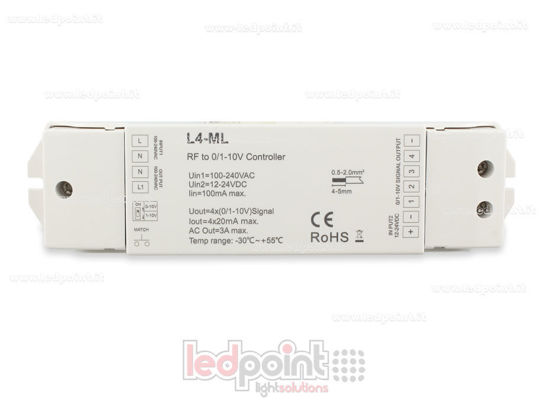 Image de Récepteur en RF 2.4GHz avec 4 canaux sortie 0/1-10V