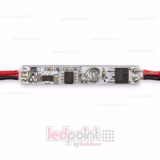 Image de Variateur mini touch monocouleur avec fonction de mémoire 12/24V, 1chx3A