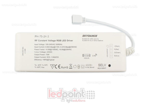 Image de Transformateur 75W 24V, 3 canaux, Wireless SkyDance