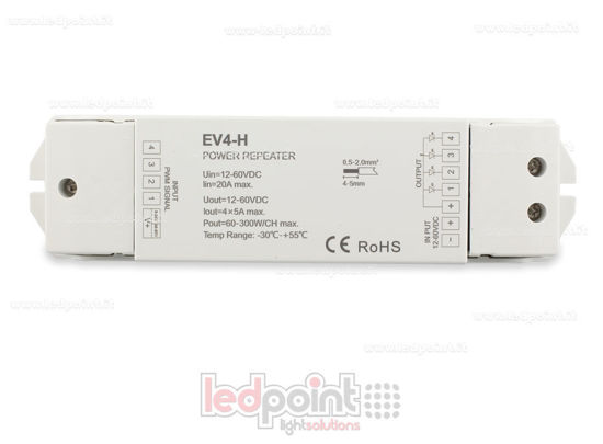 Image de RGB amplificateur de signal 12-60V 20A (4 canaux de 5A)