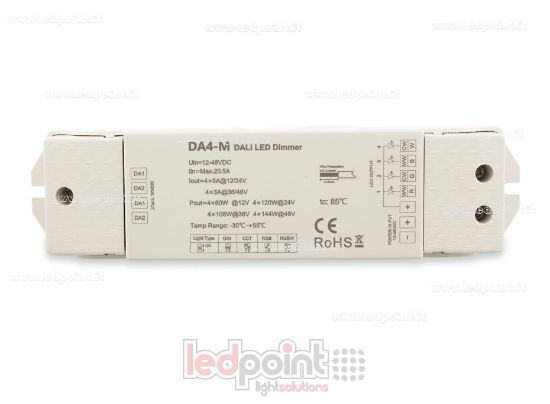Image de Dimmer DALI, 4 canaux 3A/5A, 12-48V DC, tension constante (DT6/DT8)