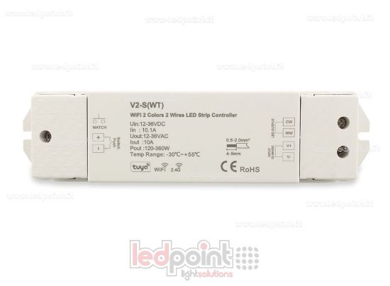 Image de Récepteur contrôleur pour CCT à 2 fils 12-36V, 1ch*10A, RF 2.4G