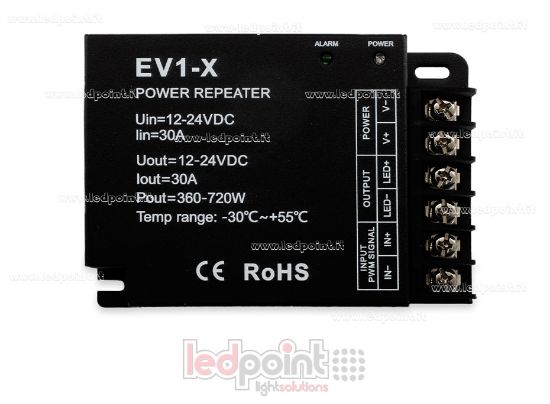 Image de Amplificateur de signal monocouleur 12-24V 30A 1 canal