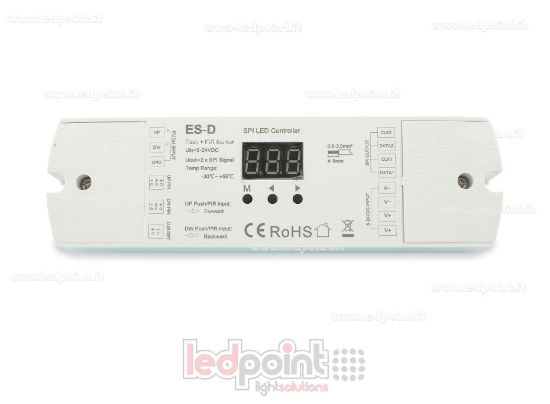 Image de Double capteur PIR + double régulateur SPI à bouton-poussoir 5-24VDC