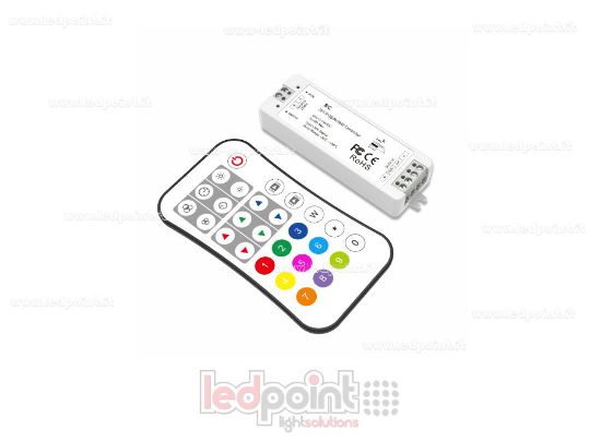 Image de Kit télécommande + récepteur contrôleur SPI, 5-24 V RF 2,4 G