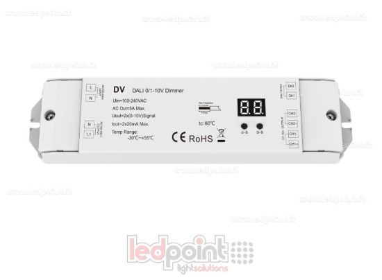 Image de Gradateur DALI, 2 canaux*20mA, 0/1-10V, 100-240V (DT5)