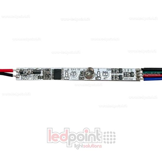 Image de Contrôleur Tactile RGB à Bouton Unique, 5/24V, 3ch*1.5A, avec Fonction Mémoire