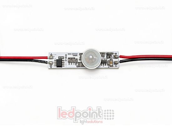 Image de Détecteur de mouvement PIR on/off pour installation sur profilé, 12-24V, 1ch 3A