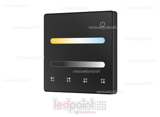 Image de Télécommande murale CCT, à piles, noire, 4 zones RF 2,4 GHz