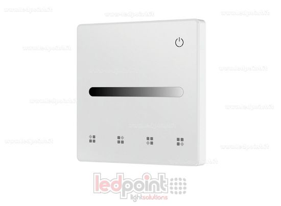Image de Télécommande murale monochrome, à piles, blanche, 4 zones RF 2,4 GHz