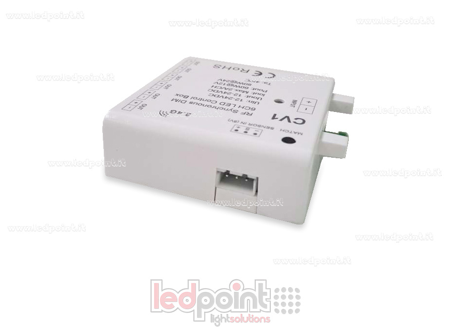 Interface variateur 6ch 60W 12V-24V, RF 2.4GHz avec entrée pour capteur SK-CV1