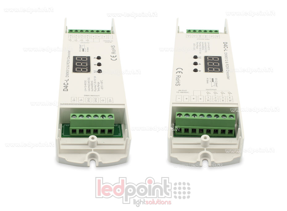 DMX 512 décodeur, courant constant 4 canaux 150-500mA chacun, tension 12-48V DC SK-D4C-L(150-500)