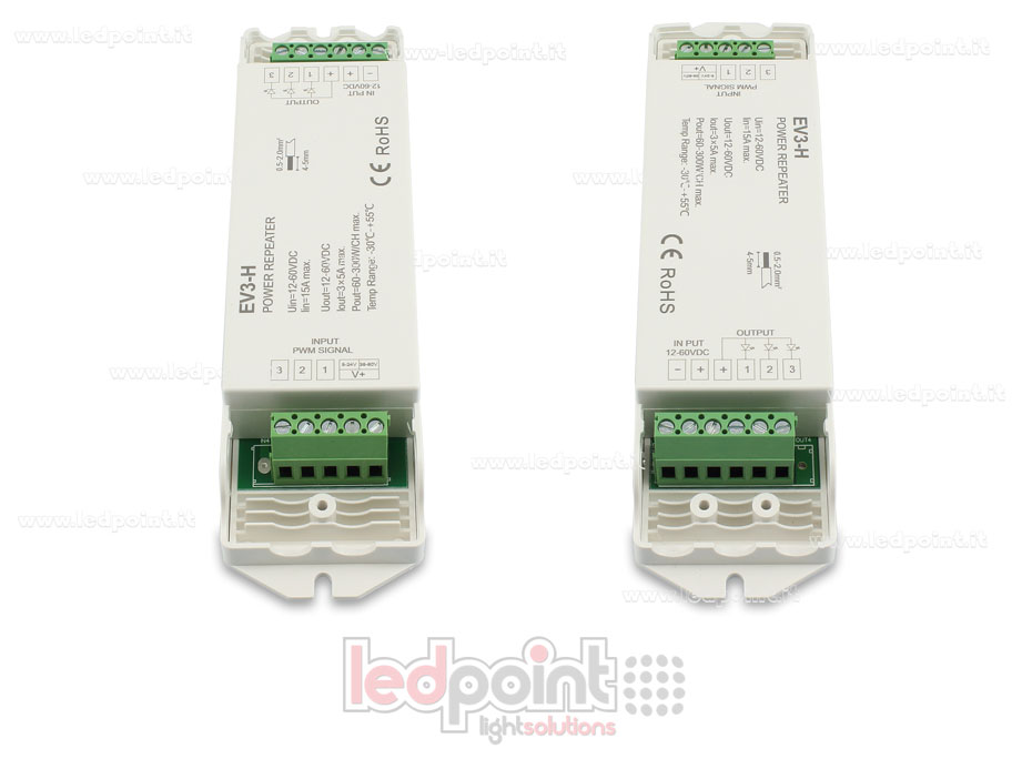 RGB amplificateur de signal 12-60V 15A (3 canaux de 5A)  SK-EV3-H