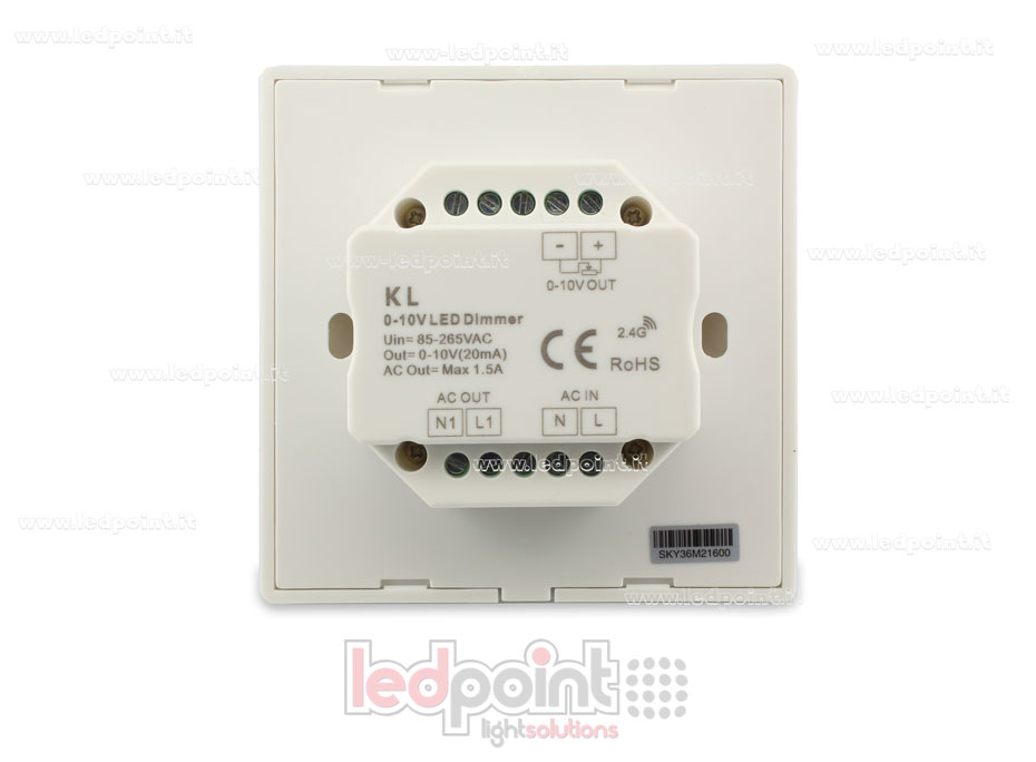 Variateur murale 86x86mm 0-10V avec roulant SK-KL Variateur murale 86x86mm 0-10V avec roulant SK-KL