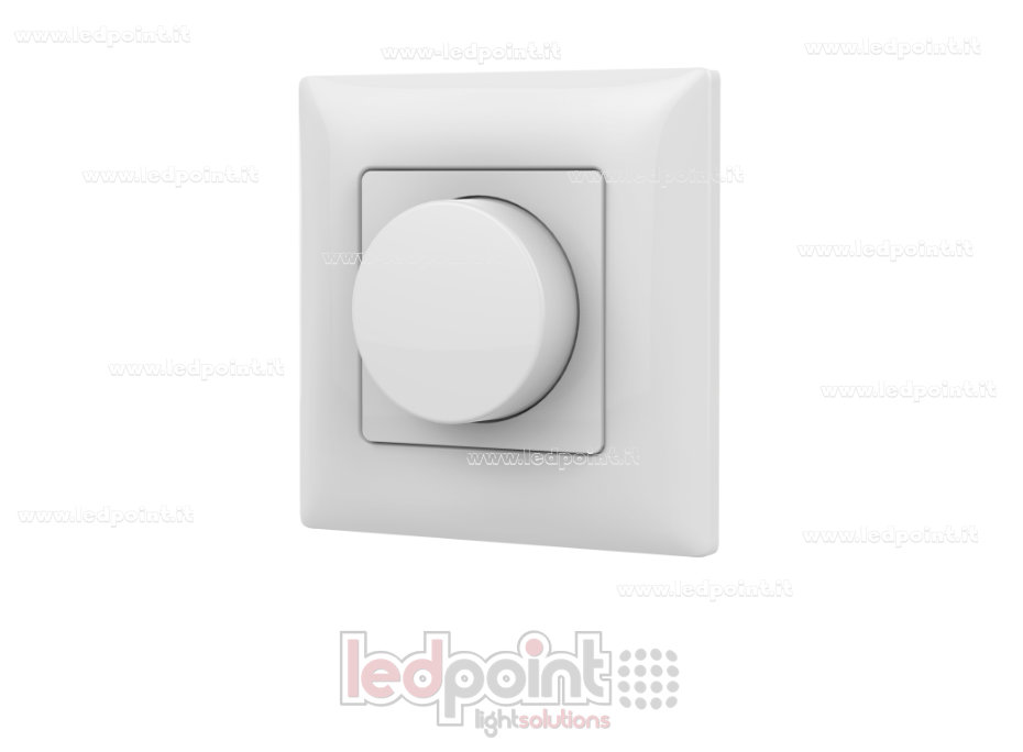 Variateur à télécommande murale Triac 86x86mm, 1ch*1.5A blanc SK-KS