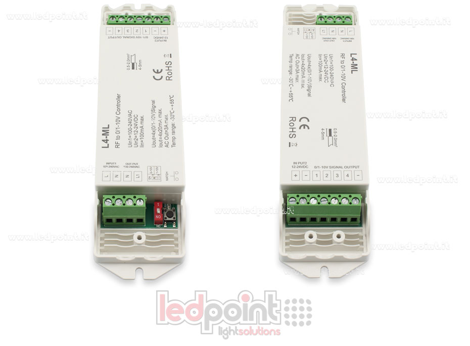 Récepteur en RF 2.4GHz avec 4 canaux sortie 0/1-10V  SK-L4-ML