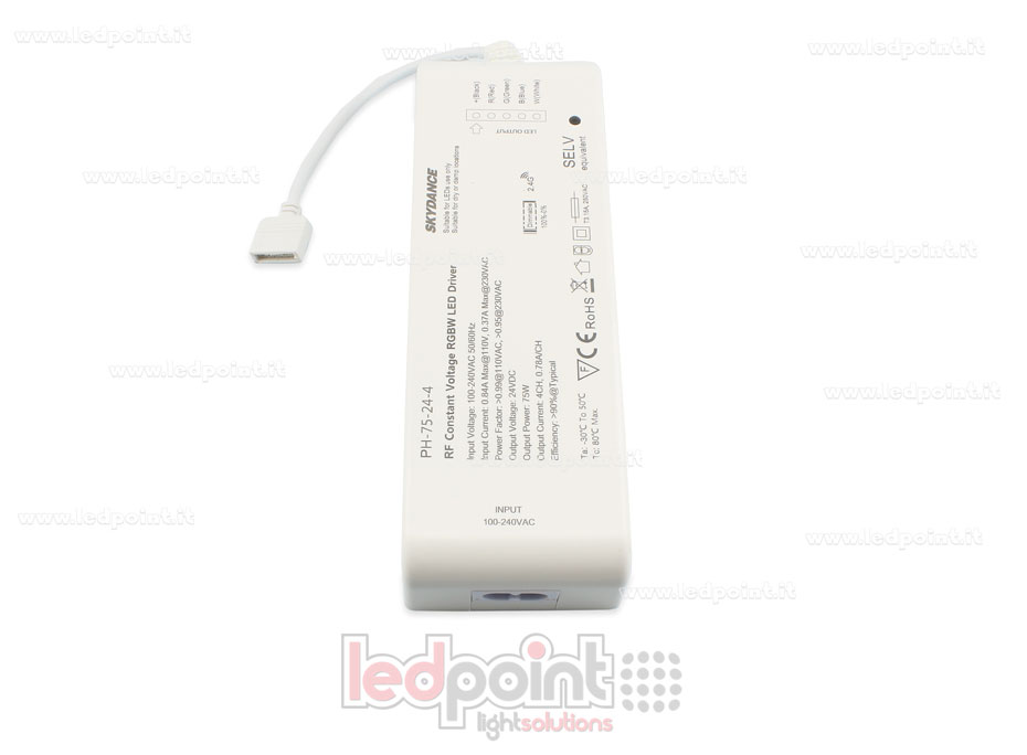 Transformateur 75W 24V, 4 canaux,  Wireless SkyDance SK-PH-75-24-4