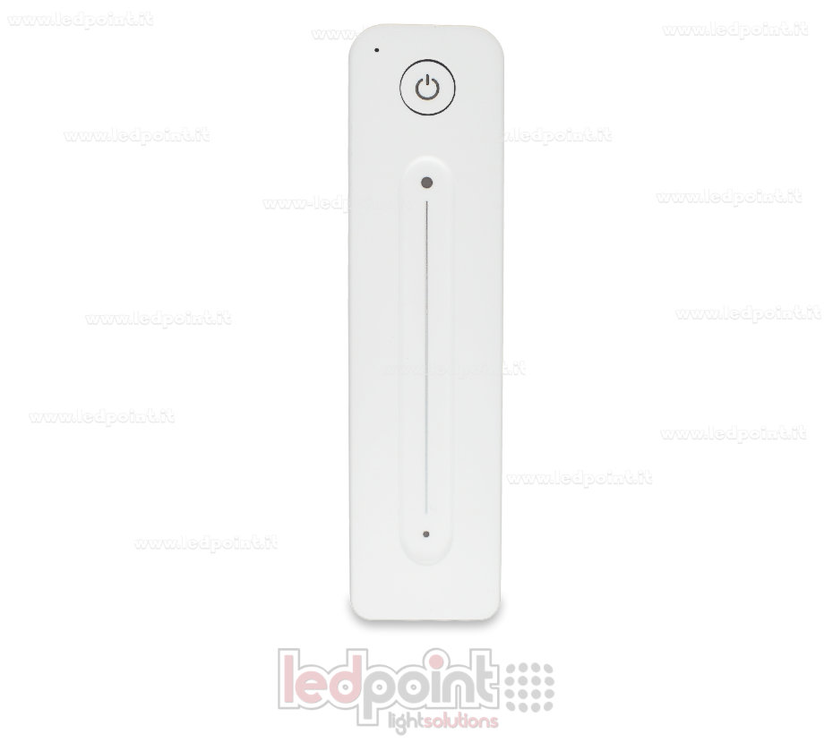 Télécommande monochromatique avec curseur tactile, zone unique, blanc avec aimant à l'arrière, RF2.4G SK-R11-W Télécommande monochromatique avec curseur tactile, zone unique, blanc avec aimant à l'arrière, RF2.4G SK-R11-W