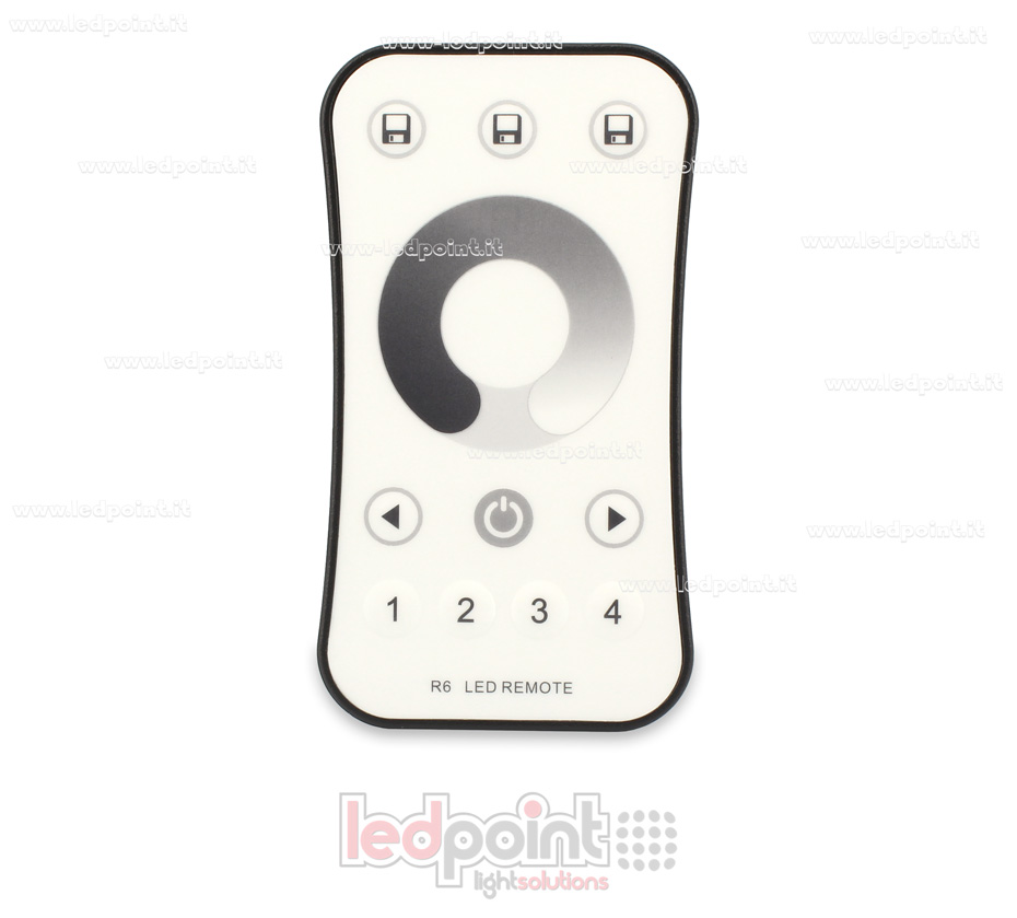 Télécommande monochromatique 4 zones, blanche, RF2.4G SK-R6