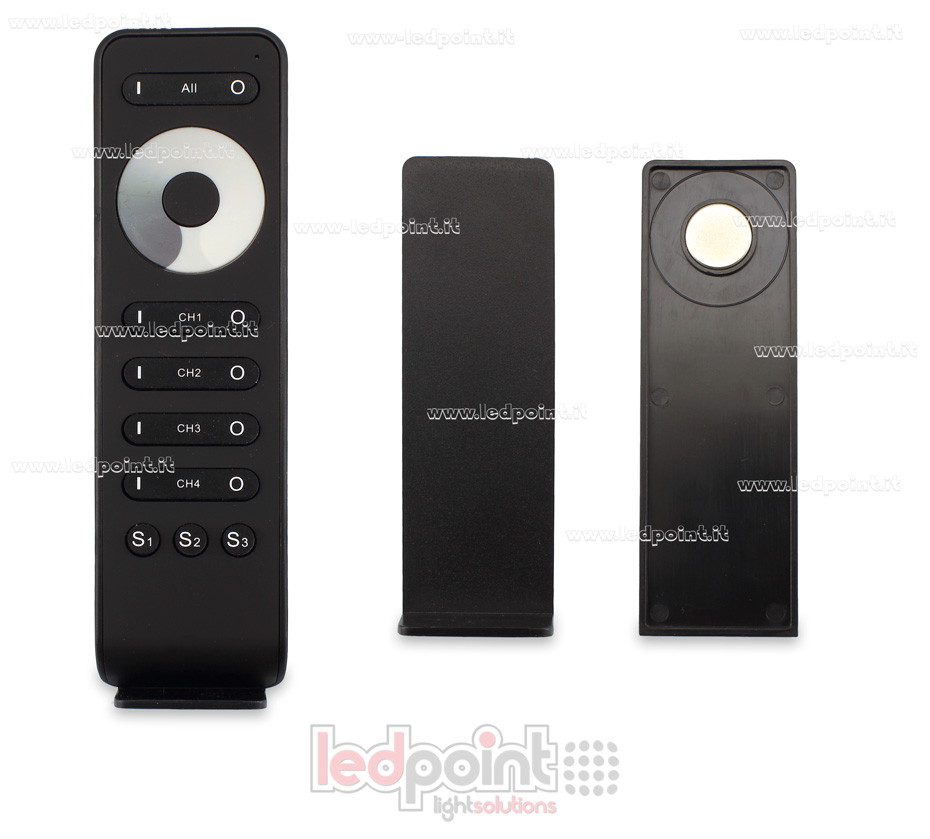 Télécommande monochromatique , 1 zone, 4 canaux, 3 scènes, noire, 13 boutons, RF2.4G SK-RS6