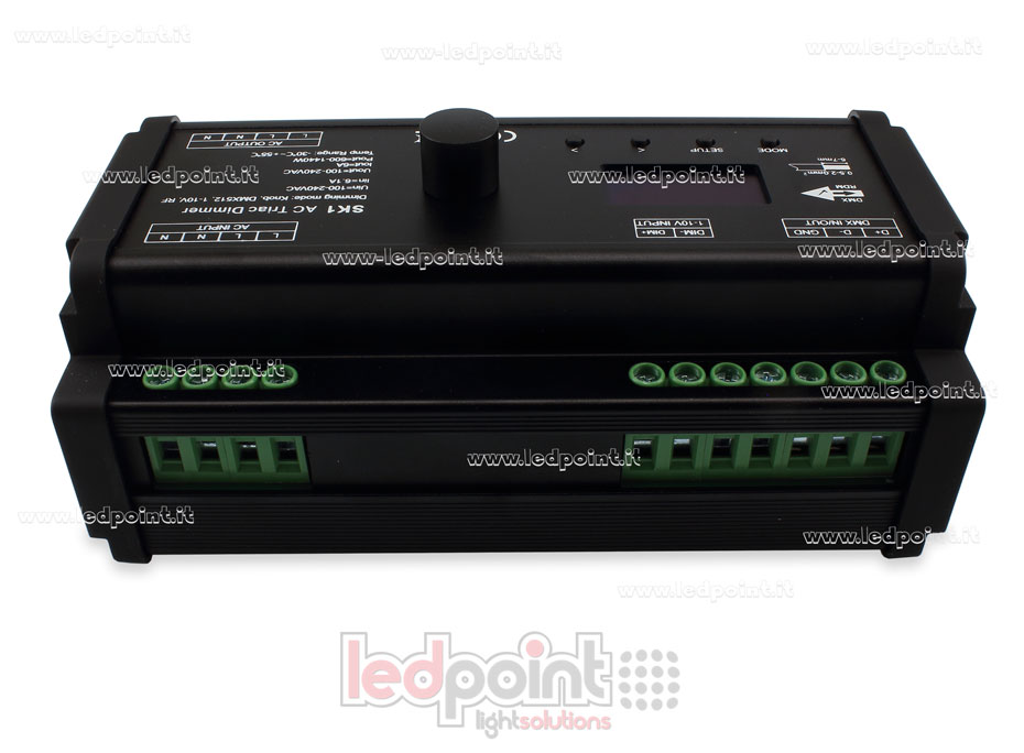 Triac AC DMX512 décodeur, 1 canaux 6A, pour rail DIN SK-SK1 Triac AC DMX512 décodeur, 1 canaux 6A, pour rail DIN SK-SK1
