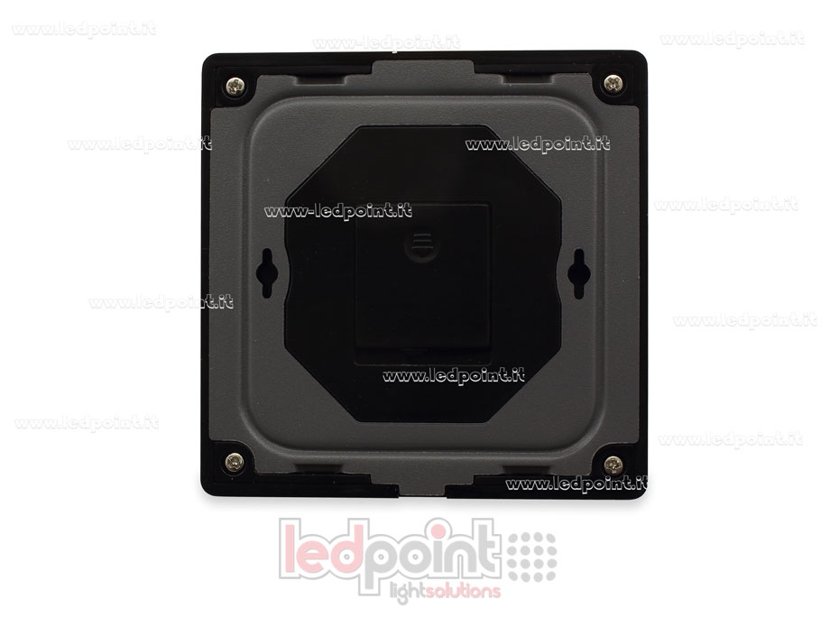 Télécommande murale slim monochrome, à piles, noir, 4 zones RF2.4G SK-TW1-4-B