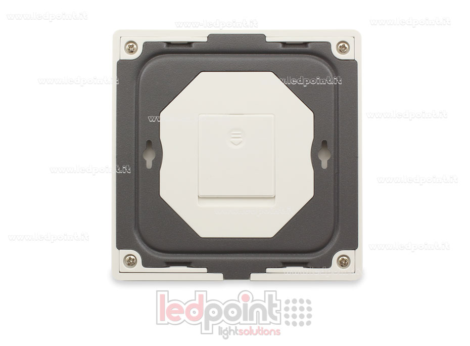 Télécommande murale slim monochrome, à piles, blanche, 4 zones RF2.4G SK-TW1-4-W