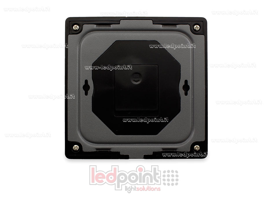 Télécommande murale slim RGB/RGBW, à piles, noire, 4 zones RF2.4G SK-TW4-4-B